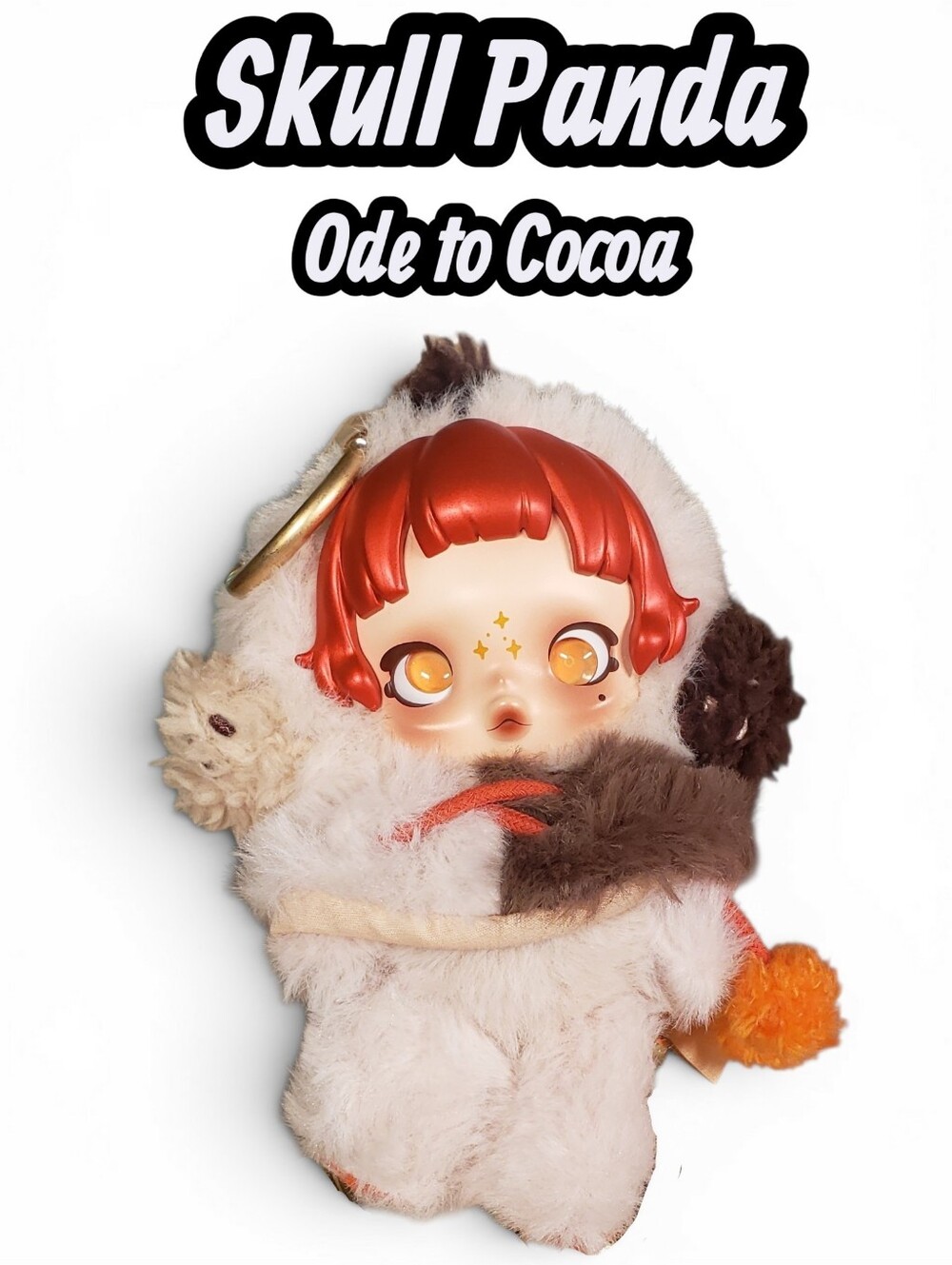 Pop Mart SKULLPANDA Ode to Cocoa Plush Doll Keychain Charm New w/ Open Box/Card